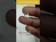 2.57 Ratt. Natural yellow sapphire with Govt Lab Certified-(16650)